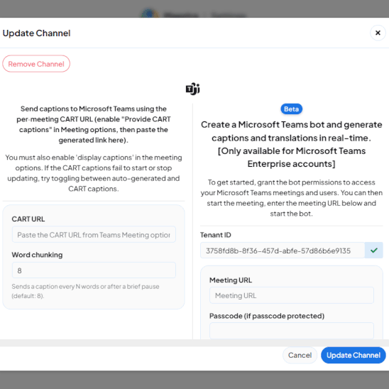 Microsoft Teams Live Translation Services Maestra AI